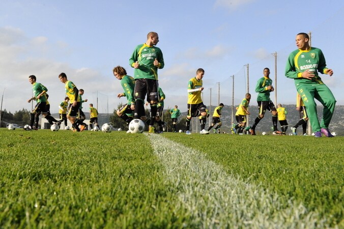 ADO Den Haag tijdens het trainingskamp in Estepona in 2012.