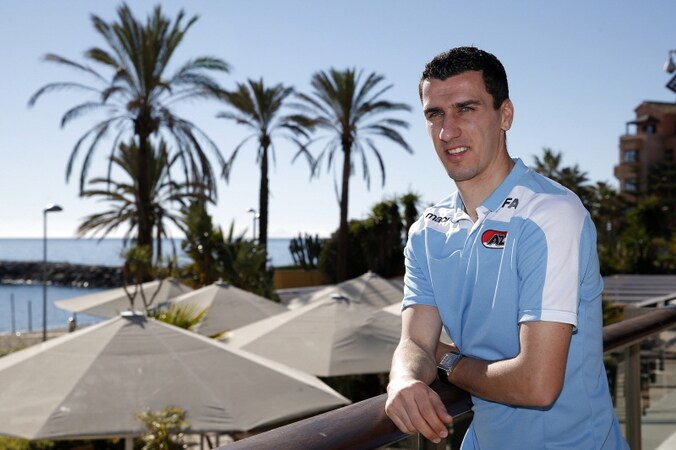 Maarten Martens is nu met AZ in het Spaanse Estepona.