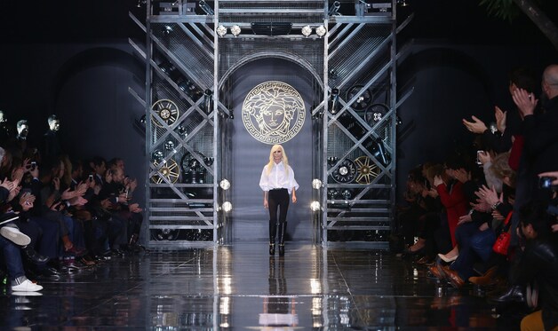 Donatella Versace in Milaan.