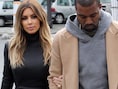 Kim Kardashian en haar verloofde Kanye West.