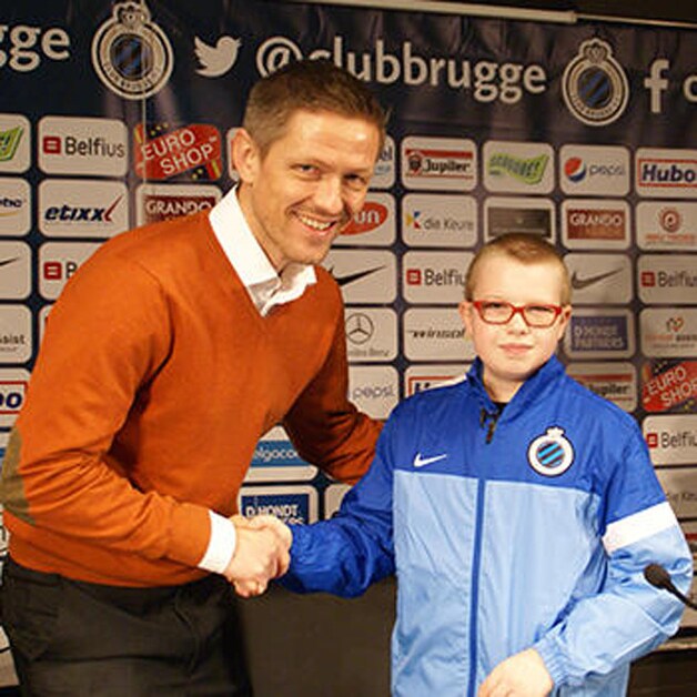 Op de foto met sportief manager Arnar Gretarsson.