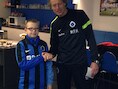 Kyano samen met Michel Preud'homme.