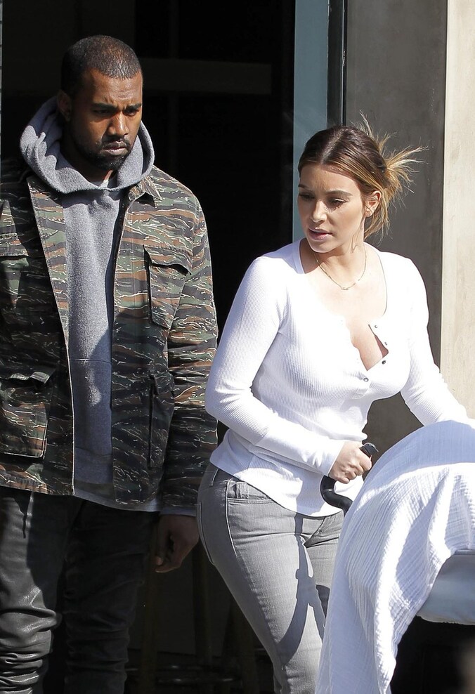 Kanye West en Kim Kardashian.