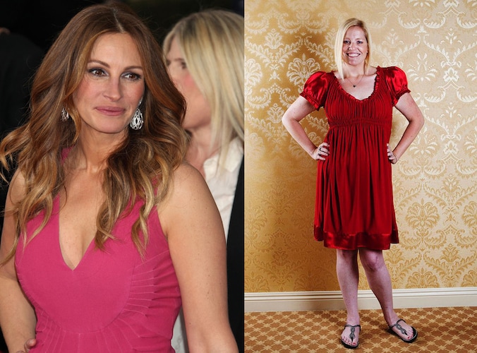 Julia Roberts en haar halfzus Nancy Motes.