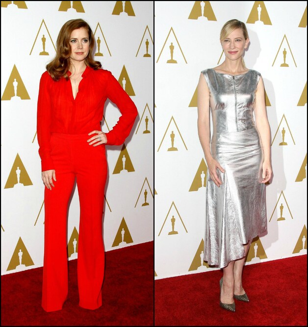 Amy Adams en Cate Blanchett hielden het monochroom.