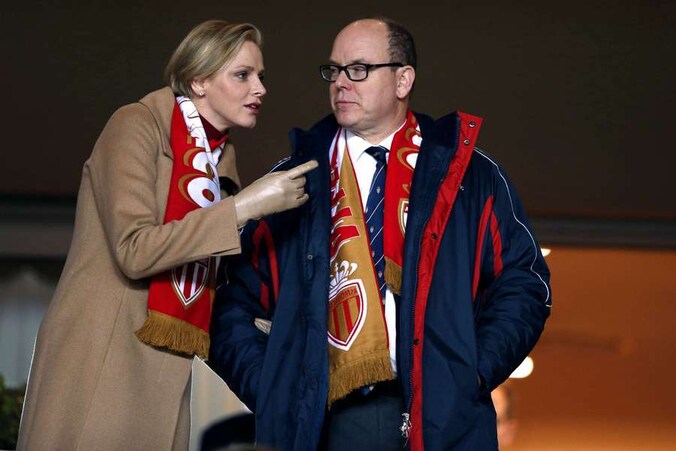 Prinses Charlène en Prins Albert van Monaco.