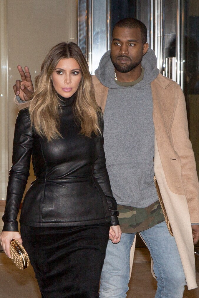 Kim Kardashian en Kanye West