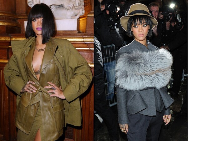 Rihanna in Parijs.