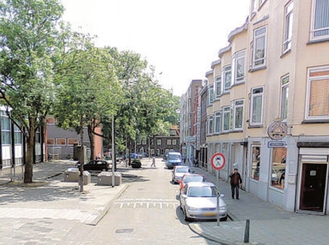 De Blazoenstraat, waar de man voor ophef zorgde.