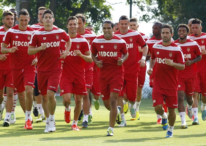 De sterk versterkte selectie van AS Monaco.