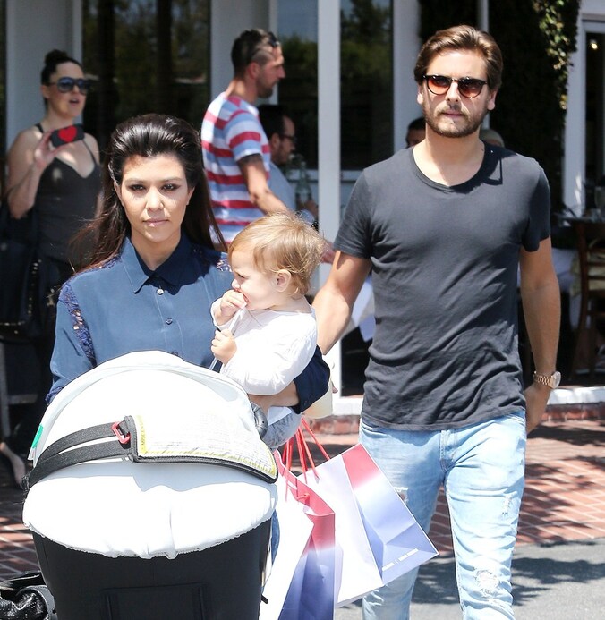 Kourtney Kardashian en haar echtgenoot Scott Disick.