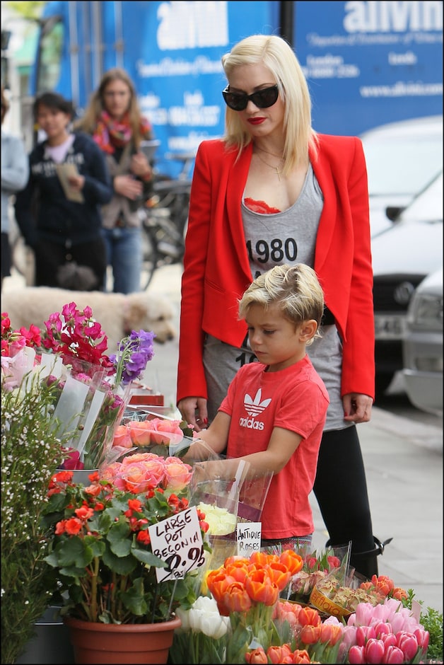 Gwen Stefani kiest vaak voor rode kledingstukken én lippen.
