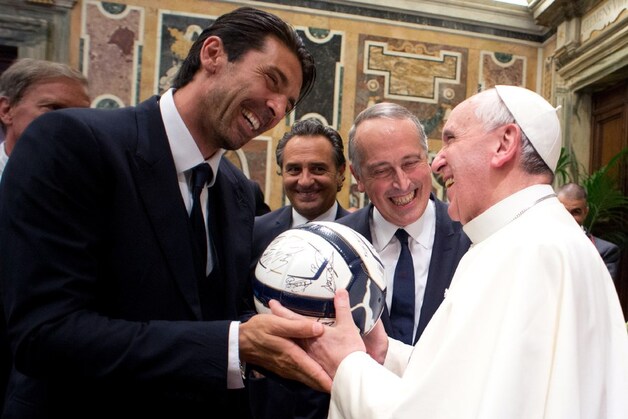 Ook Gianluigi Buffon behoorde tot de gelukkigen.