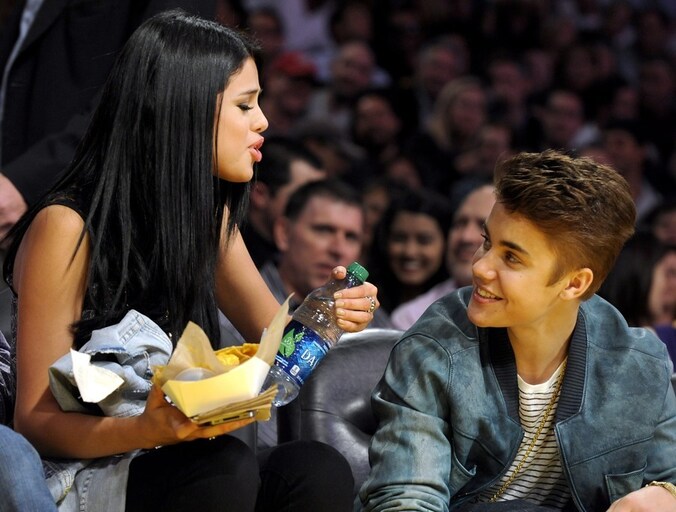 Selena Gomez en Justin Bieber.