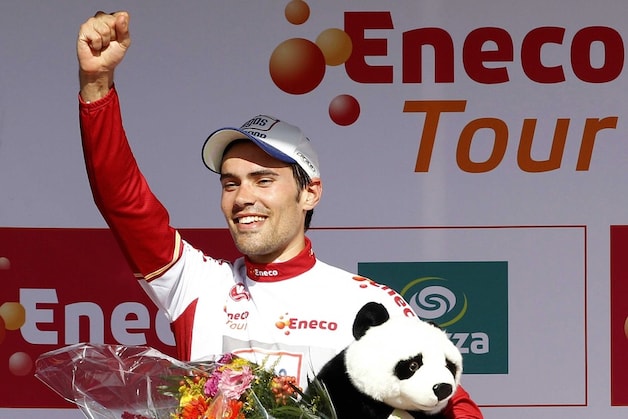 Tom Dumoulin verdedigt zijn leidestrui tussen Tienen en Geraardsbergen.