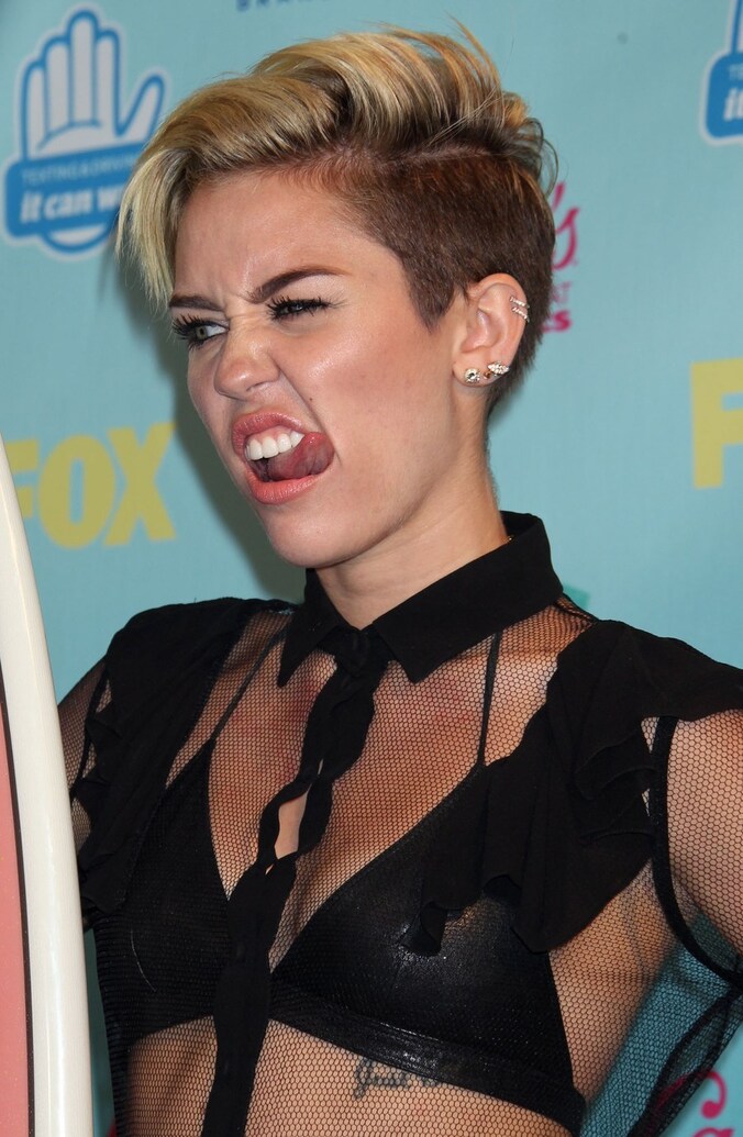 Miley Cyrus op de Teen Choice Awards.