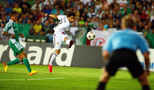 Salah zorgde met een gekruiste knal voor de 0-1.