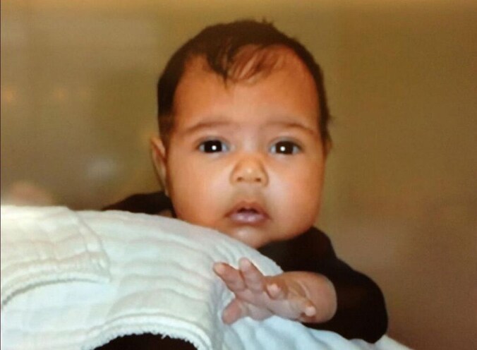 North West, dochter van Kim Kardashian en Kanye West.
