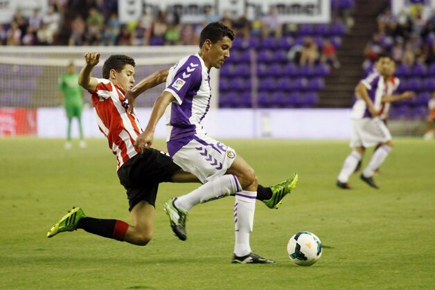 Ander Herrera (l) blijft in Bilbao.