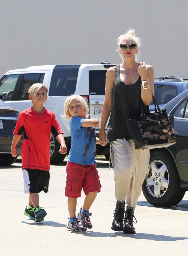 Gwen met zoontjes Kingston en Zuma.