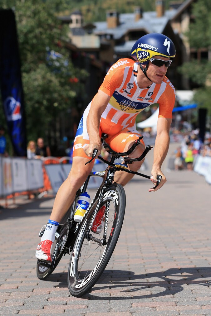 Rogers, hier in actie in de 2013 Pro Challenge