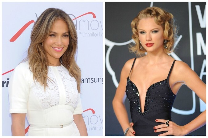 Jennifer Lopez en Taylor Swift.