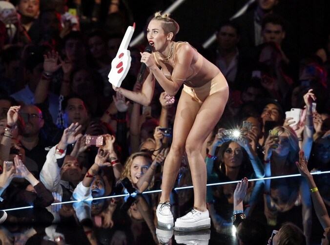 Miley op de VMA's.