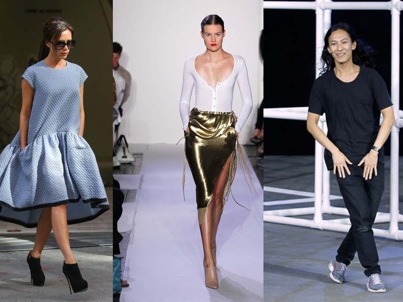 De oversized jurk van Victoria Beckham, de opvallende rok van Altuzarra en designer Alexander Wang.
