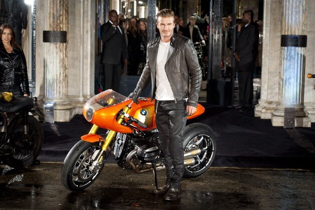 David Beckham bij de opening van Belstaff.