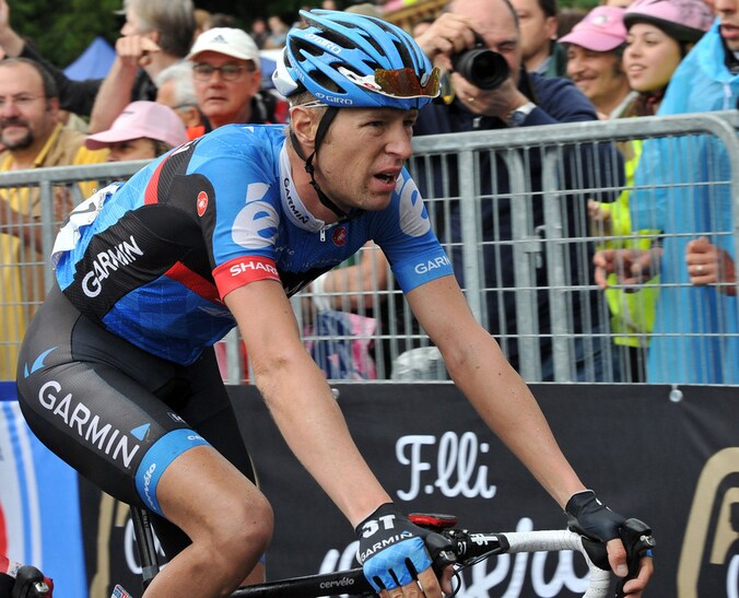 Ryder Hesjedal in de Giro.