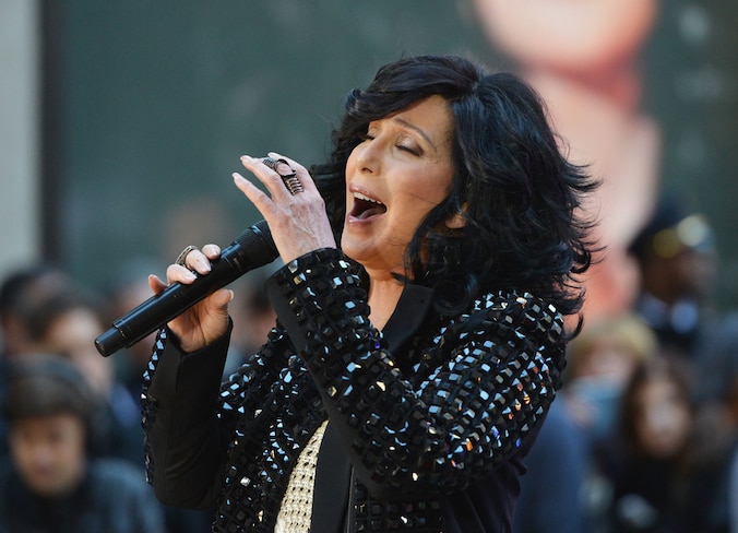 Cher vorige week tijdens een tv-show in New York.