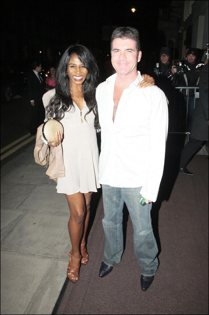 Sinitta en Simon Cowell in juni van dit jaar.