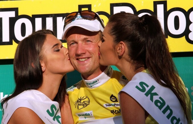Pieter Weening in betere tijden als winnaar van de Ronde van Polen..