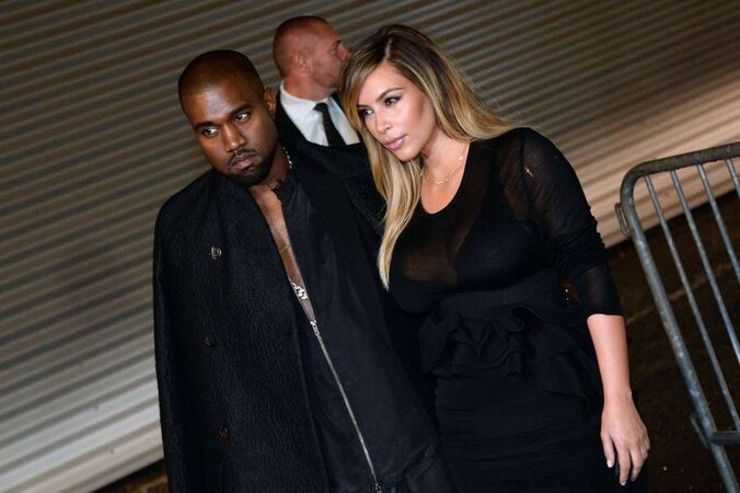 Kanye West en Kim Kardashian.