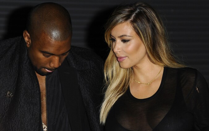 Kanye West en Kim Kardashian.