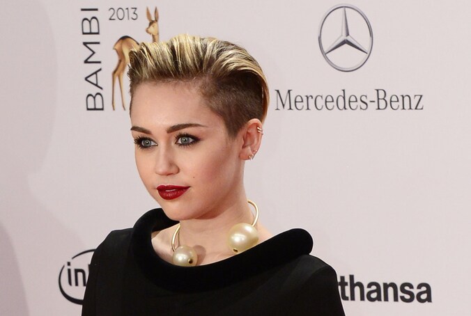 Miley Cyrus op de Bambi awards in Berlijn.