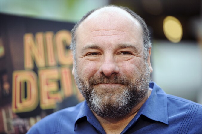 James Gandolfini enkele weken voor zijn overlijden.