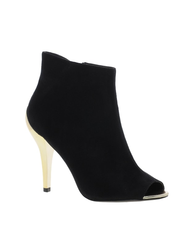 Een peeptoe enkellaarsje