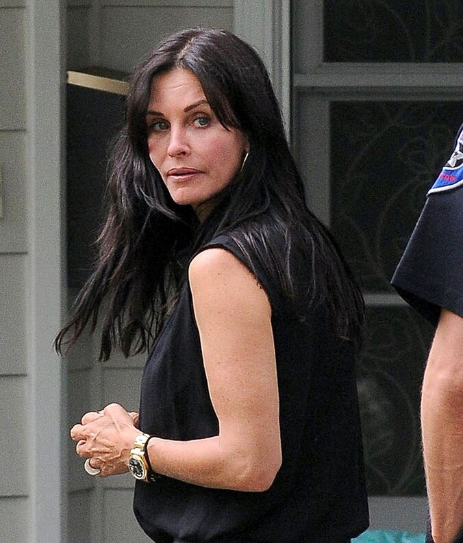 De 49-jarige actrice Courteney Cox.
