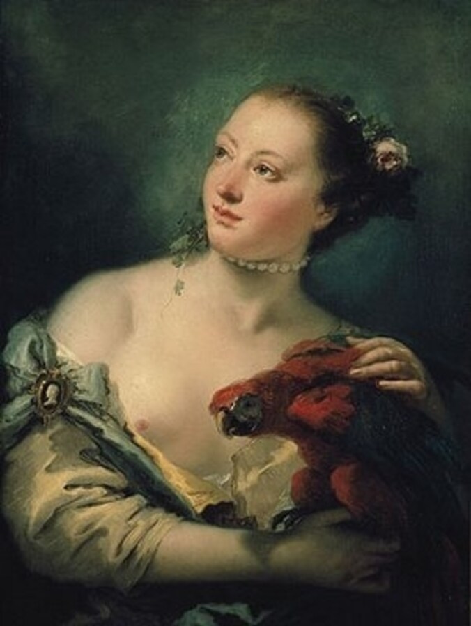 Vrouwelijk naakt van de Italiaanse schilder Giambattista Tiepolo: een doorn in het oog van Berlusconi.