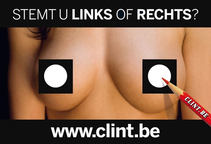 De campagne die vrouwen herleidt tot object en niets met politiek te maken heeft, aldus JEP.