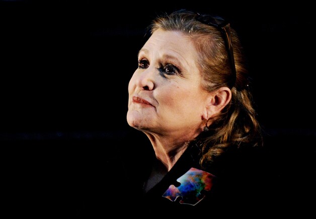 De Amerikaanse actrcie Carrie Fisher.