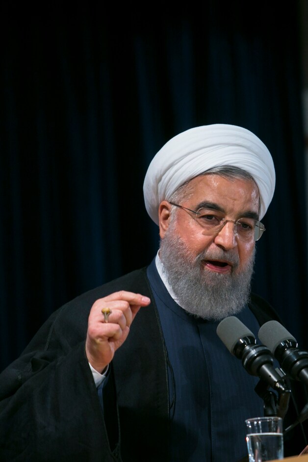 De Iraanse president Hassan Rohani.