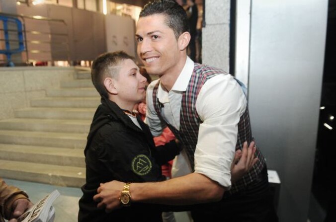 David met Cristiano Ronaldo
