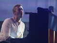 Martin met zijn band Coldplay aan het werk in Texas.