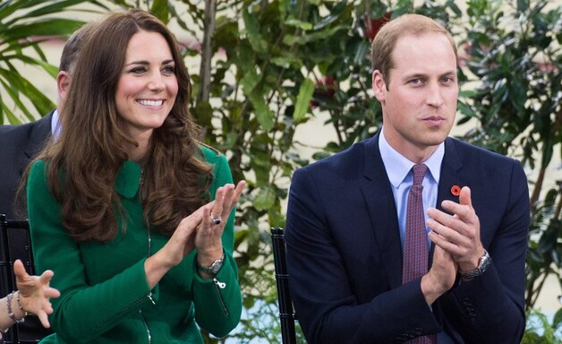 Prins William en Kate in Hamilton, Nieuw-Zeeland.