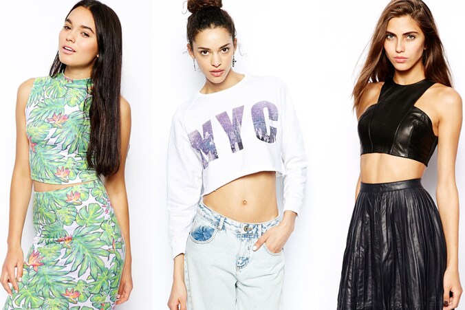 Topje en rok met print, de sexy boyfriendlook en het behatopje bij Asos.com.
