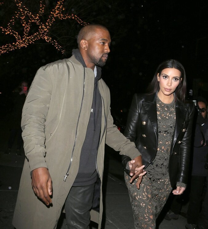 Kanye West en Kim Kardashian