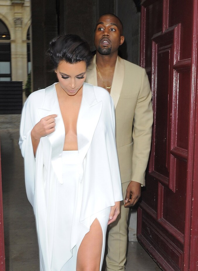 Kim Kardashian en Kanye West.