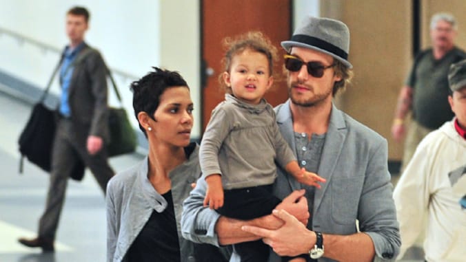 Halle Berry, haar dochter Nahla en haar ex Gabriel Aubry in 2009.
